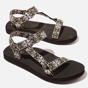 Rubi Universal Sandals Stylish Black Pink Green Size 39